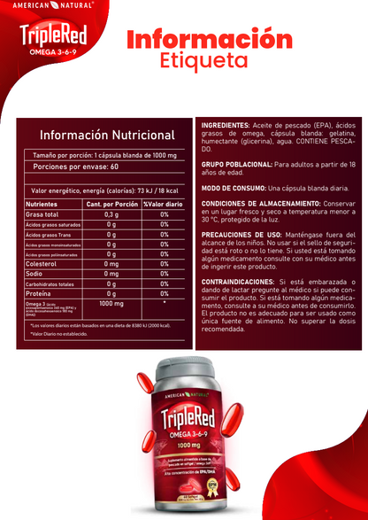 Triple Red Omega 3-6-9